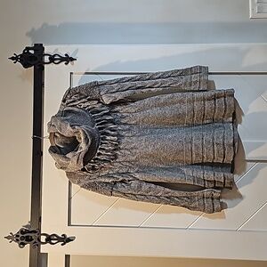 Large Gray cowl neck sweater